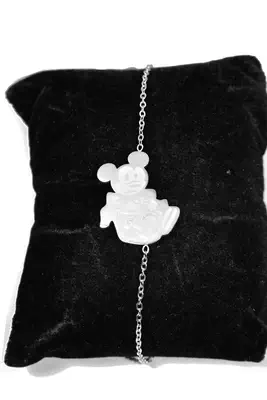 Bracelet mickey Argent