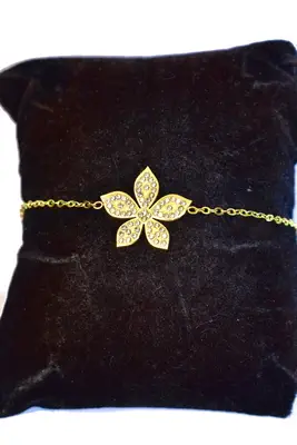 Bracelet fleur Or EC0657 