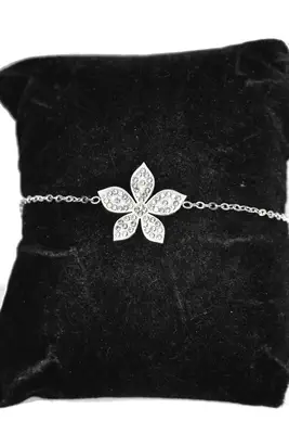 Bracelet fleur Argent EC0657 