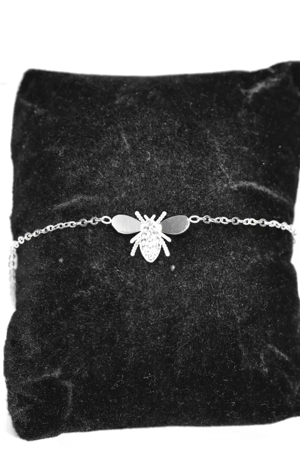 Bracelet abeille Argent