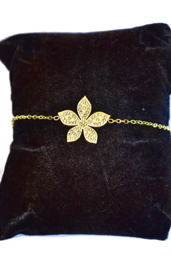 Bracelet fleur Or