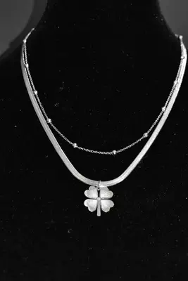 Collier tréfle Argent