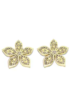 Boucle-d-oreille fleur Or