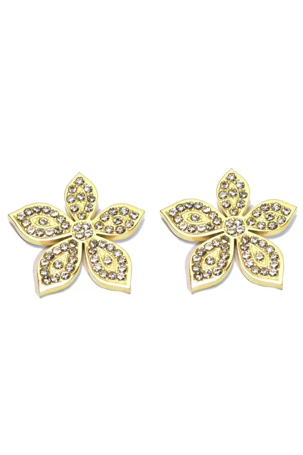 Boucle-d-oreille fleur Or