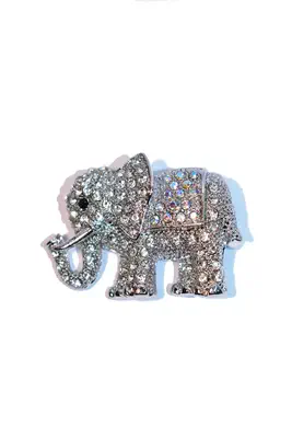 broche éléphant Argent 0F4E1A 