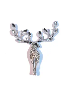 broche cerf Argent 17F57F 