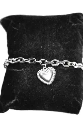 Bracelet Coeur Argent