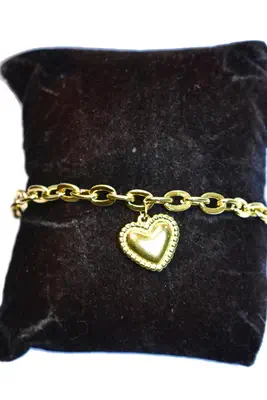 Bracelet Coeur Or