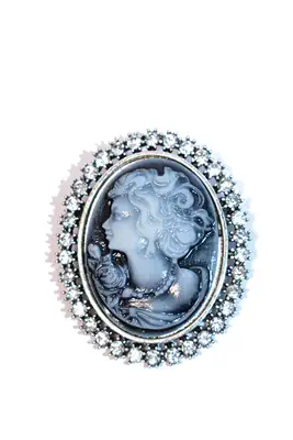 broche tableau Argent