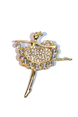 broche danseuse Or