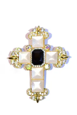 broche croix Or 994215 