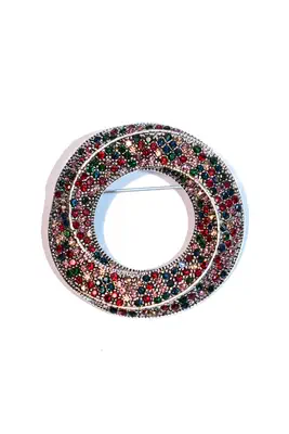 broche cercle Or