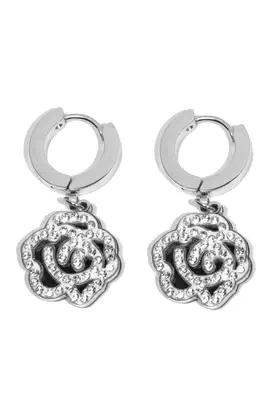 Boucle-d-oreille fleur Argent BHZXDF 