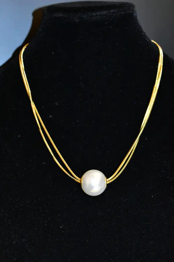 Collier perle Or