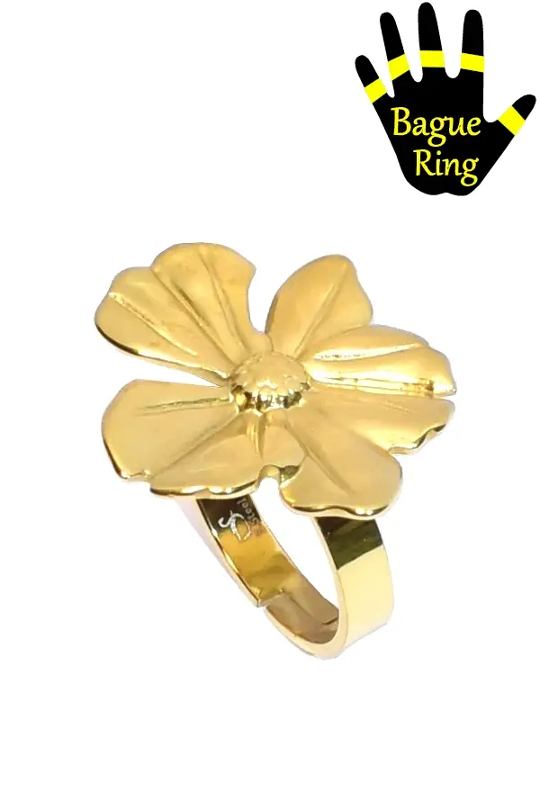 Bague fleur Or