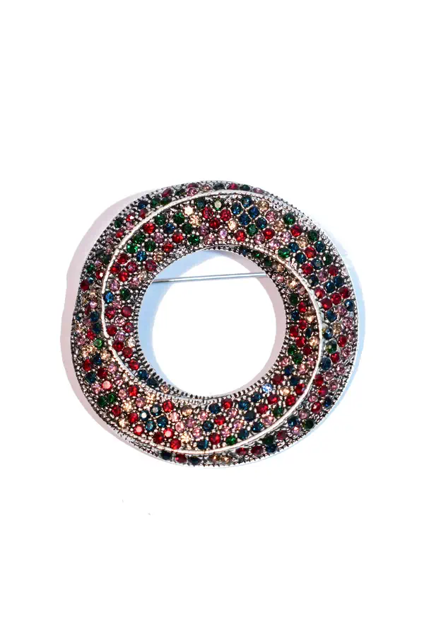 broche cercle Or