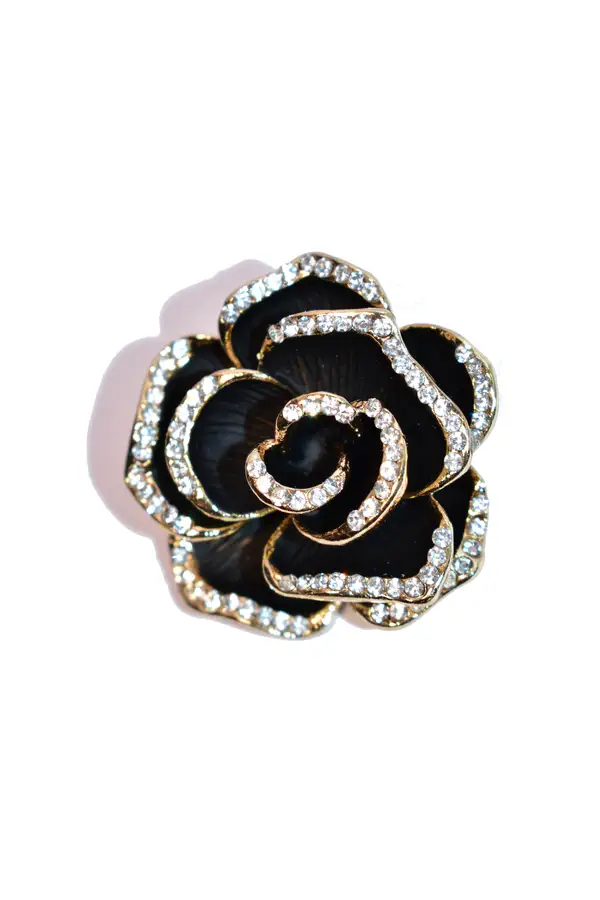 broche fleur Or