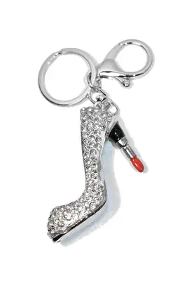 porte-cle escarpin chaussure Argent