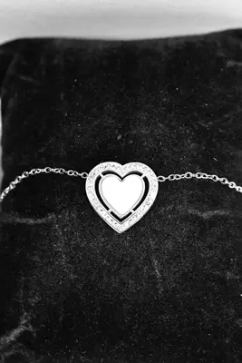 Bracelet Coeur Argent