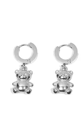 Boucle-d-oreille ours Argent