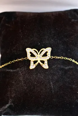 Bracelet papillon Or