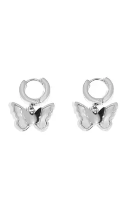 Boucle-d-oreille papillon Argent