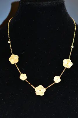 Collier fleur Or