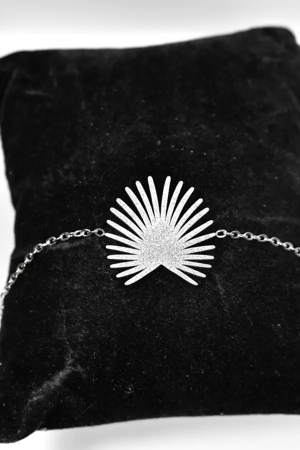 Bracelet fleur Argent