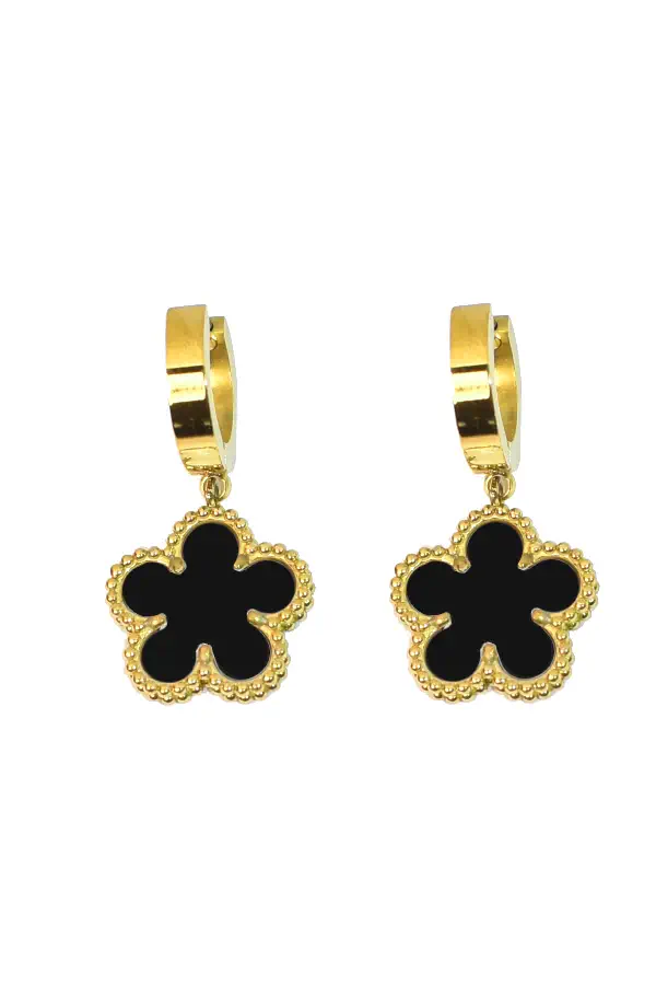 Boucle-d-oreille fleur Or