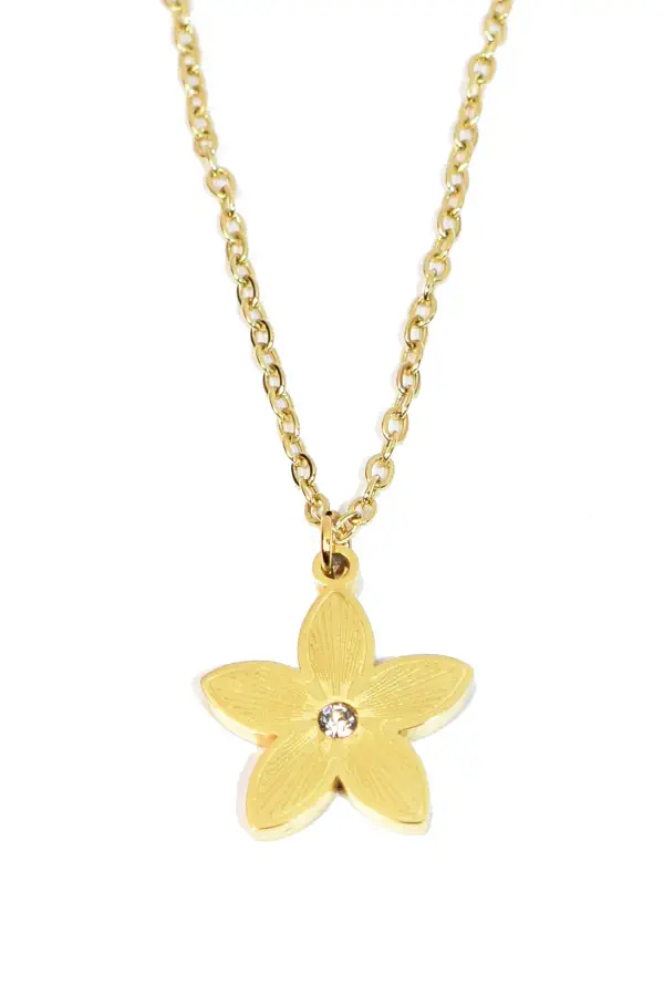 Pendentif fleur Or