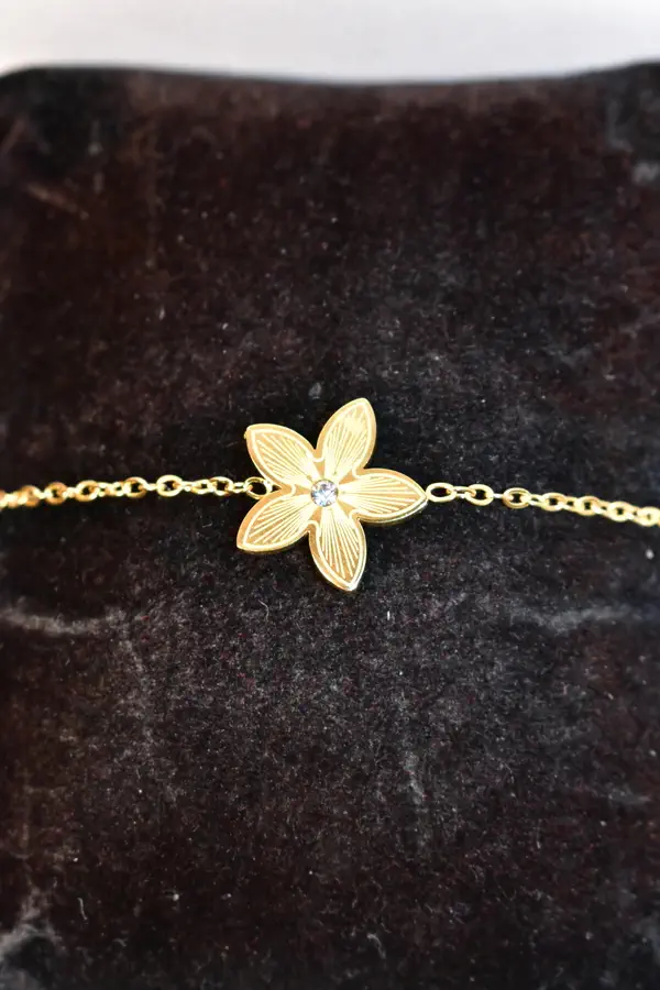 Bracelet fleur Or