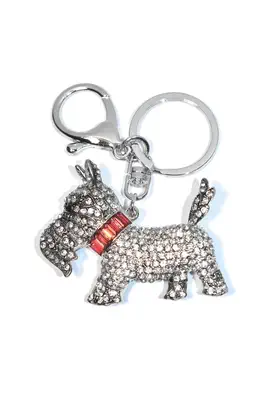 porte-cle chien Argent E98B0F 