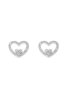 Boucle-d-oreille coeur Argent