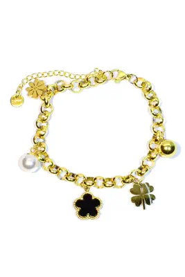 Bracelet fleur Or