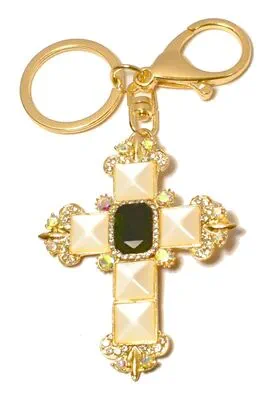 porte-cle croix Or