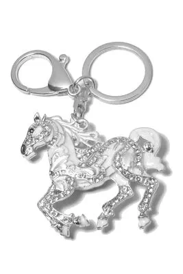 porte-cle cheval Argent