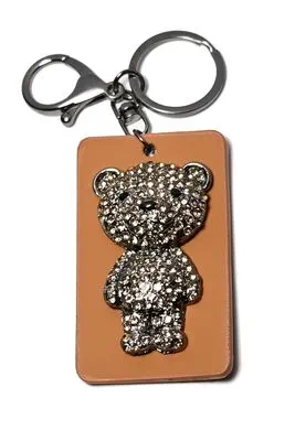 porte-cle ours Argent