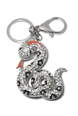 porte-cle serpent Argent