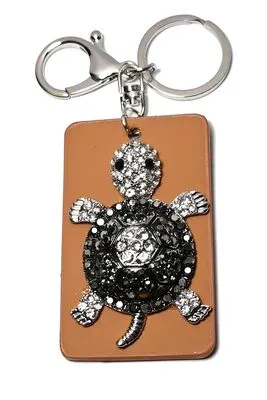 porte-cle tortue Argent