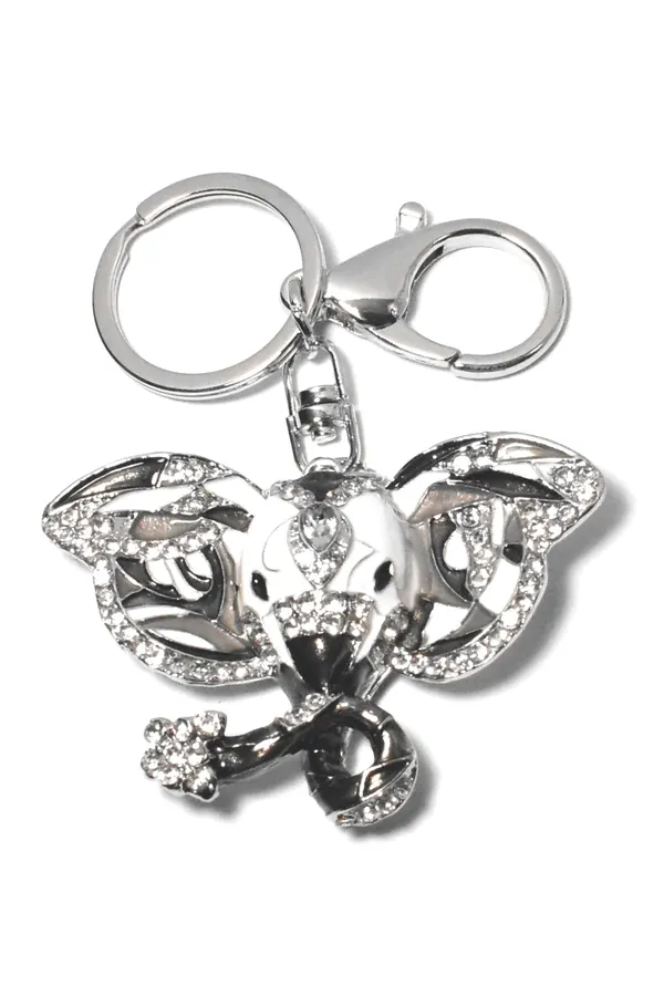 porte-cle éléphant Argent