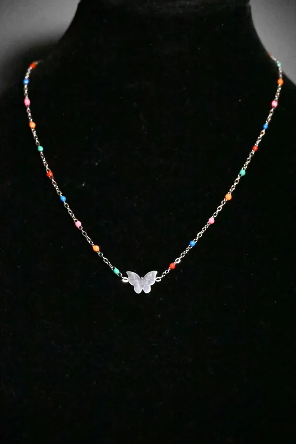 Collier papillon Argent