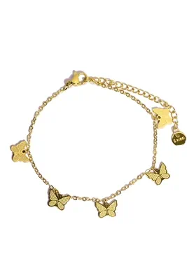 Bracelet papillon Or