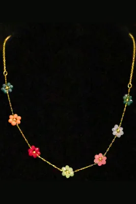 Collier fleur OR