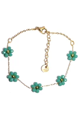 Bracelet fleur Or