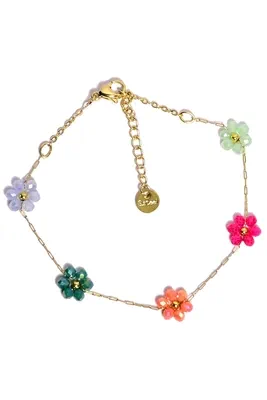 Bracelet fleur Or