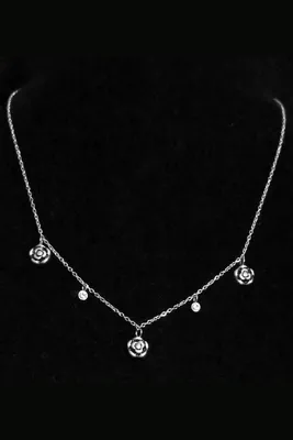 Collier fleur Argent