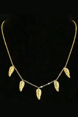 Collier feuille de la vie Or