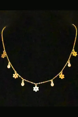 Collier fleur OR