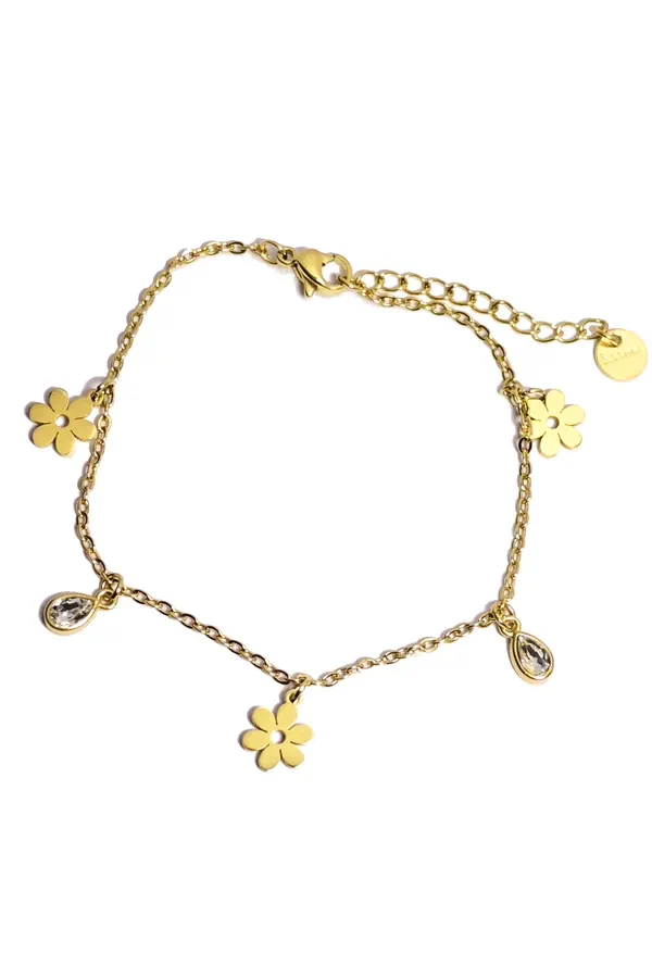 Bracelet fleur Or