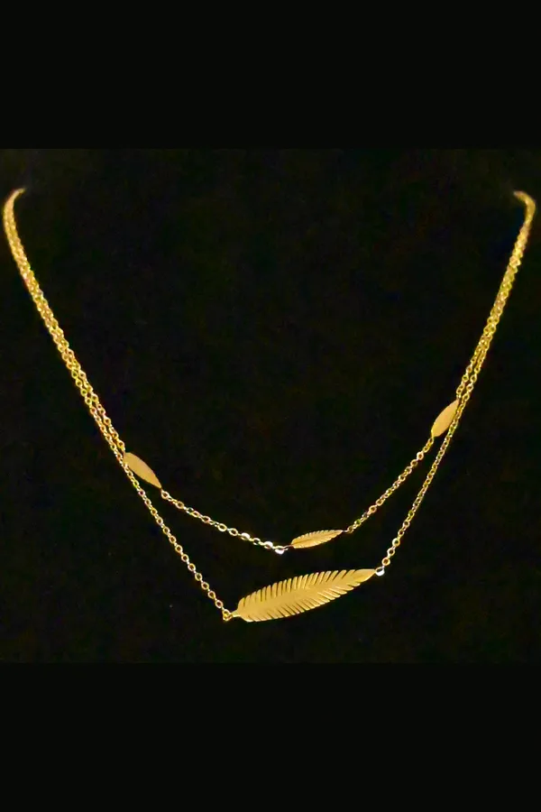 Collier feuille de la vie OR